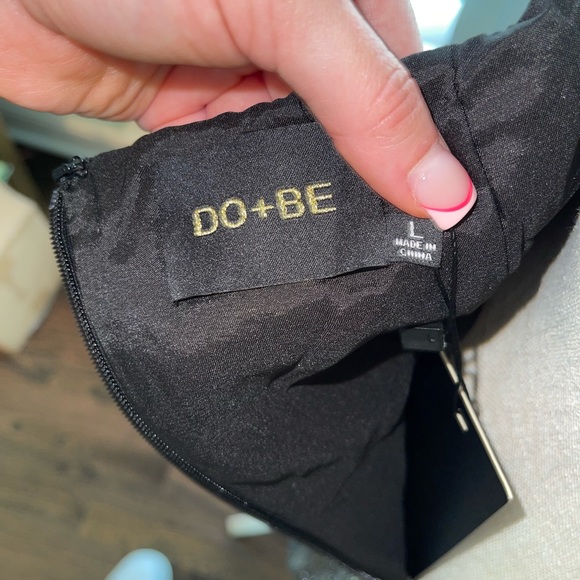 NWT black heavy satin dress. - Picture 4 of 4